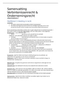 Samenvatting Verbintenissenrecht & Ondernemingsrecht, Finance & Law, Dertiende druk 2022