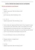 ATI TEAS 7 Math Study Guide Questions with Answers and Explanations