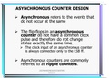 ASYNCHRONOUS COUNTER DESIGN