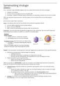 Volledige samenvatting Virologie (inclusief afbeeldingen en een overzicht van al de te kennen virussen)