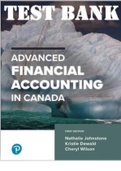 TEST BANK for Advanced Accounting in Canada, 1st Canadian Edition by Nathalie Johnstone and Kristie Dewald and Cheryl Wilson. ISBN-13: 9780135653906. (Complete Chapters 1-11)