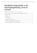 Samenvatting: Handboek diagnostiek in de leerlingbegeleiding, kind en context - Verschueren en Koomen