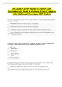 NRNP 6645 Psychotherapy Week 6 Midterm Exam Complete with Additional Questions 2023 Update 