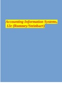 Accounting Information Systems, 12e (Romney/Steinbart)