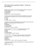 IRC Practice Exam Questions Chapter 1: Scope and Administration