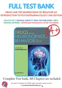 Test Bank For Drugs and the Neuroscience of Behavior: An Introduction to Psychopharmacology 2nd Edition by Adam Prus Chapter 1-15 Complete Guide A+