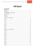 Excel aantekeningen - belangrijke formules