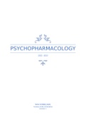 Psychopharmacology samenvatting 2022/2023