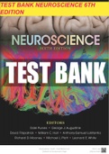 Test Bank for Neuroscience 6th Edition Purves • Augustine • Fitzpatrick • Hall LaMantia • Mooney ,Platt ,White (Chapter 1-34 complete )