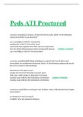ATI Peds Proctor, ATI Proctored PEDs, ATI Pediatrics Proctored Exam, PEDS ATI proctored review 2023/24