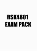 RSK4801 EXAM PACK 2023