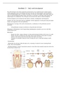 Oral Anatomy, Histology & Embryology Summary Chapter 11: Early tooth development