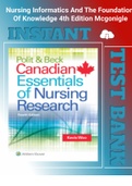 (Download Full guide)Polit & Beck Canadian Essentials of Nursing Research 4th Edition Woo Test Bank | All chapter Q-Bank | latest|