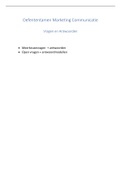 Tentamen (uitwerkingen) Marketing en Marketingcommunicatie  Marketingcommunicatiestrategie, ISBN: 9789001899950