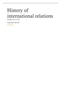 samenvatting Hsitory of International Relations