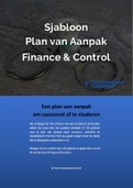 Plan van Aanpak Finance & Control | Sjabloon & Voorbeeld | Hbo