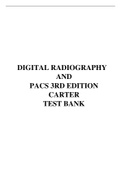 TEST BANK FOR DIGITAL RADIOGRAPHY AND PACS 3RDEDITION BY CARTER