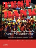 TEST BANK for Introduction to Women's, Gender and Sexuality Studies: Interdisciplinary and Intersectional Approaches 2nd Edition by L. Ayu Saraswati, Barbara L. Shaw and Heather Rellihan.