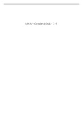 UNIV 1001 - Graded Quiz 1-2 Questions And Answers 