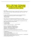 HCCA - CHC Study- 756 Questions (MASTER FLASHCARDS) WITH COMPLETE SOLUTIONS