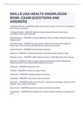 SKILLS USA HEALTH KNOWLEDGE BOWL EXAM QUESTIONS AND ANSWERS