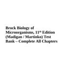 Brock Biology of Microorganisms, 11th Edition (Madigan / Martinko) Test Bank – Complete All Chapters