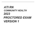 ATI RN COMMUNITY HEALTH 2023 PROCTORED EXAM VERSION 1