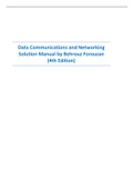 Data Communications and Networking  Solution Manual by Behrouz Forouzan  (4th Edition)