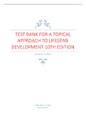 Test Bank for A Topical Approach to Lifespan Development 10th Edition By John Santrock.pdf