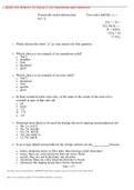 CHEM 102 Winter 12 Exam 2 (A) Questions and Answers,100% CORRECT