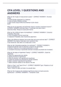 CFA LEVEL 1 QUESTIONS AND  ANSWERS
