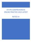 ATI PN COMPREHENSIVE  ONLINE PRACTICE 2023 LATEST    RATED A+