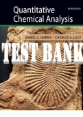 Quantitative Chemical Analysis 10 Edition by Daniel C. Harris and  Charles A. Lucy ISBN-10 1319164307, ISBN-13 978-1319164300. All Chapters 1-29. (Complete Download). TEST BANK. 