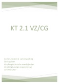 Samenvatting KT 2.1 VZ/CG Saxion, HBO-V leerjaar 1 