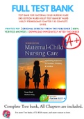 Test Bank For Maternal Child Nursing Care 2nd Edition By Ward Hisley 9780803636651 Chapter 1-35 Complete Guide .