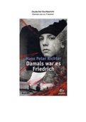 Boekverslag Duits: Damals war es Friedrich