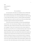 English 1A Essay on MLK 