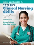Checklists for Clinical Nursing Skills