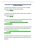 NR 509 WEEK 1 QUIZ QUESTION AND ANSWERS (CHAMBERLAIN COLLEGE OF NURSING) (GRADED A)