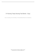 01 Nursing Today Nursing Test Banks - Copy