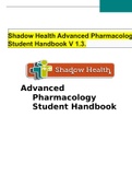 Shadow Health Advanced Pharmacology Student Handbook V 1.3.