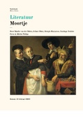Boekverslag Nederlands: Moortje (Gerbrand Adriaenszoon Bredero)