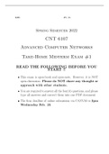 Advanced Computer Networking Midterm Exam Questions 2023