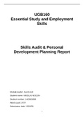 UGB160 Essential Study and Employment Skills: Skills Audit & Personal Development Planning Report
