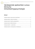 Klinische ontwikkelingspychologie (KLOP) Samenvatting, oefenvragen en leesvragen 