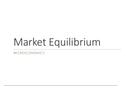 Microeconomics Market Equilibrium