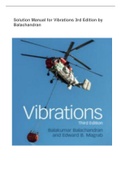 Solution Manual for Vibrations 3rd Edition by Balachandran
