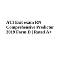 ATI Exit exam RN Comprehensive Predictor 2019 Form D | Rated A+