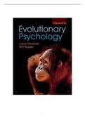Samenvatting & argumentmap Biologische grondslagen: evolutionaire psychologie (alle benodigde stof)