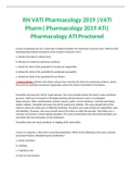 RN VATI Pharmacology 2019 |VATI Pharm| Pharmacology 2019 ATI| Pharmacology ATI Proctored